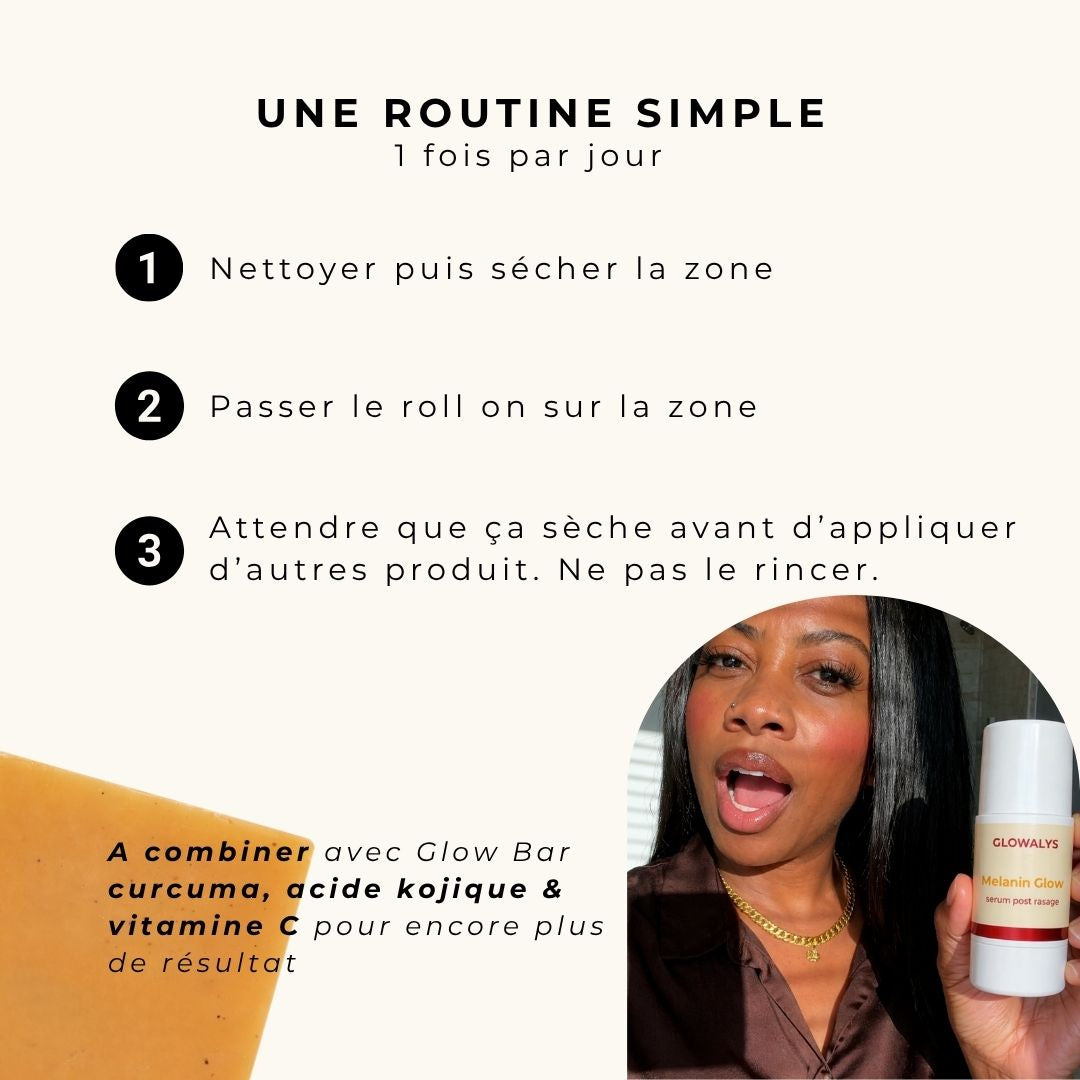 Melanin Glow - Sérum anti poils incarnés