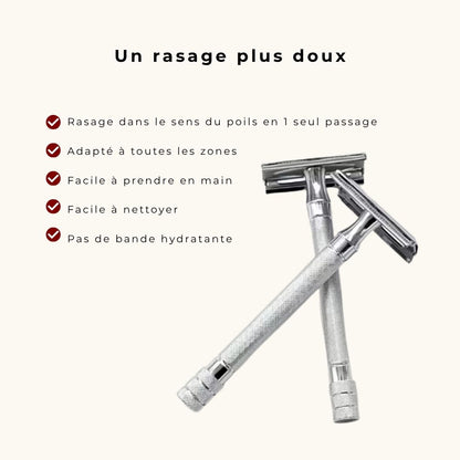 Rasoir de sureté (+10 lames offertes)