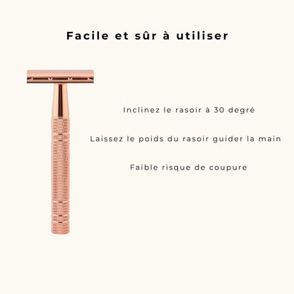 Rasoir de sureté (+10 lames offertes)